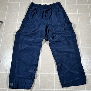 Vintage Nike Break Away Tear Away Pants Mens Large Blue Basketball Snaps Warm Up